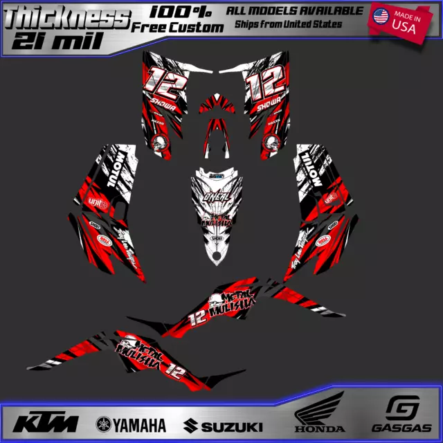 Yamaha Raptor 350 graphics kit 2004 2006 2009 to 2014 decals stickers atv utv