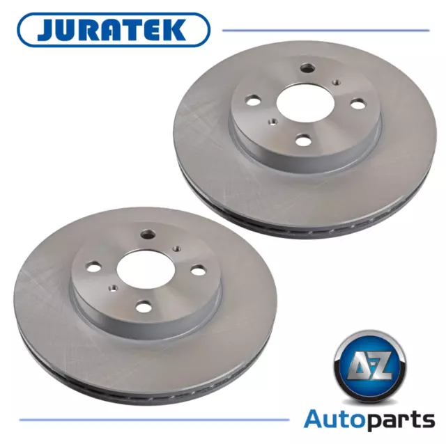 For Toyota - Yaris/Vitz 1.0 1.3 1.5 2001-2005 Front 255mm Brake Discs Juratek