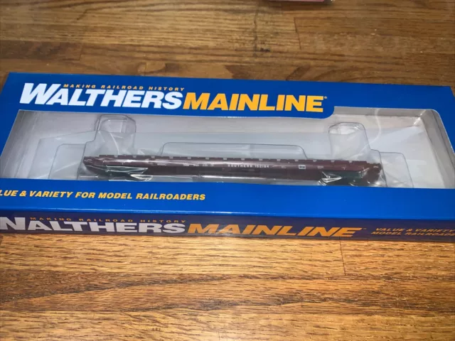 Walthers HO 910-5378 60’ Pullman Standard Flatcar Southern RR #152184. NIB