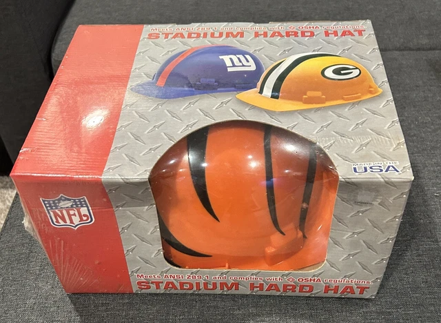 PK Products [SEALED] Cincinnati Bengals  Stadium Hard Hat - OSHA Appr. Sz 6.5-8