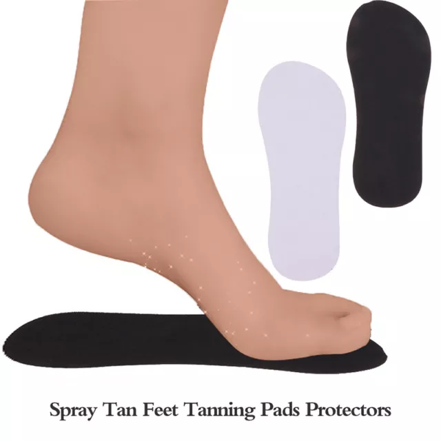 10 paia accessori protezioni piedi abbronzanti piedi appiccicosi EVA spray marrone chiaro sole. $v