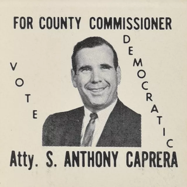 1964 S Anthony Caprera Worcester County Commissioner Massachusetts Democrat