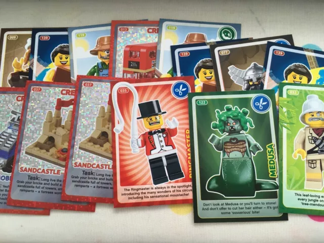 2017 - All Individual Sainsbury's Lego Create The World Trading Cards