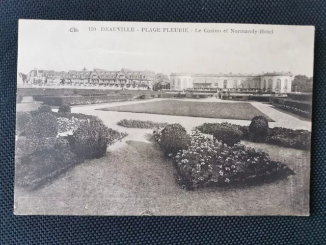 CPA 14 DEAUVILLE - Plage Fleurie - Le Casino et Normandy-Hotel