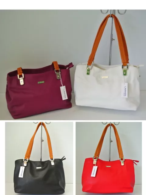 AU Women Fashion Compartment Adjustable Strap Dual Zip Shoulder Bag Tote Handbag
