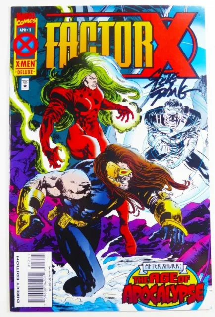 Marvel FACTOR-X (1995) #2 SIGNED by Steve EPTING w/COA VF/NM (9.0) Ships FREE!