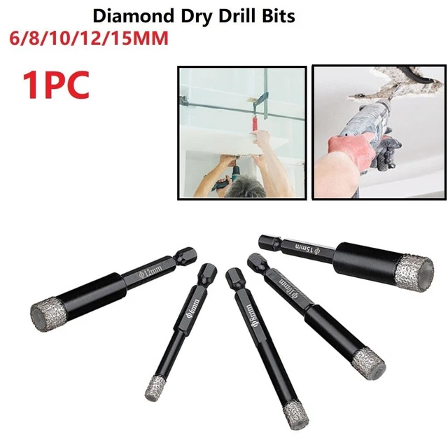 Diamond Dry WAX INSIDE DIAMOND Dry Drill Bit for Cooling Dry Drilling (64 ...