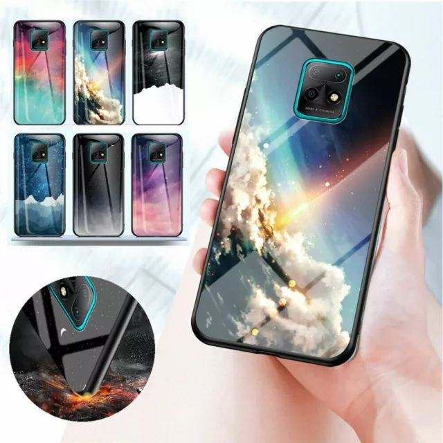 For Huawei Mate 9 10 20 30 P20 P30 P40 Nova 5 6SE Tempered Glass Back Case Cover