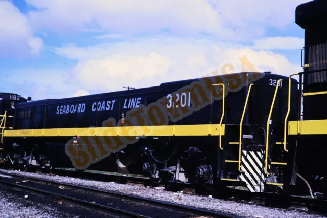 Vtg 1971 Train Slide 3201 SCL Seaboard Coast Line Railroad X3M011