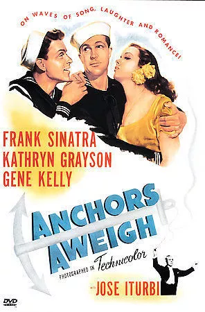 ANCHORS AWEIGH Kathryn Grayson Gene Kelly Frank Sinatra 1945 DVD disc only