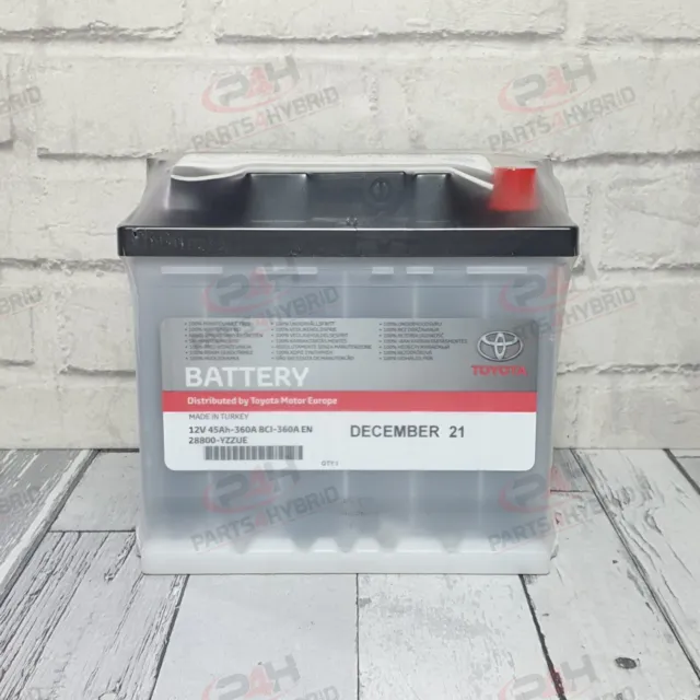 GENUINE TOYOTA C-HR 12V Battery Maxh10 45Ah Auxiliary Battery Oem 28800-Yzzue  £119.99 - PicClick UK