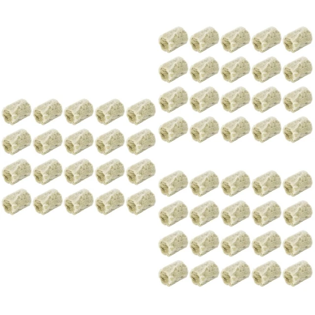 120 Pcs Soilless Culture Gardening Block Wool Plug Cubes Cylindrical