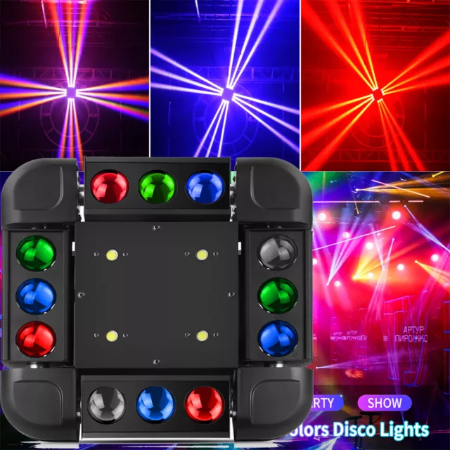 150W RGBW 12 LED Moving Head Bühnenlicht DMX 512 DJ Disco Lichteffekt Party Show