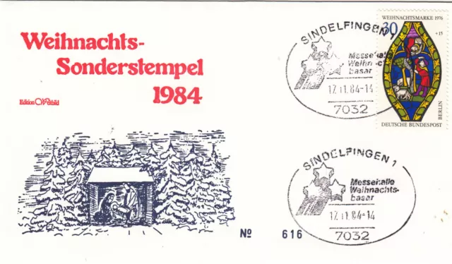 Sindelfingen  Weihnachtsbasar schöner SST von 1984