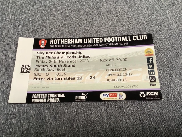 MILLWALL V LEEDS United 2023/24 Mint Condition £4.00 - PicClick UK