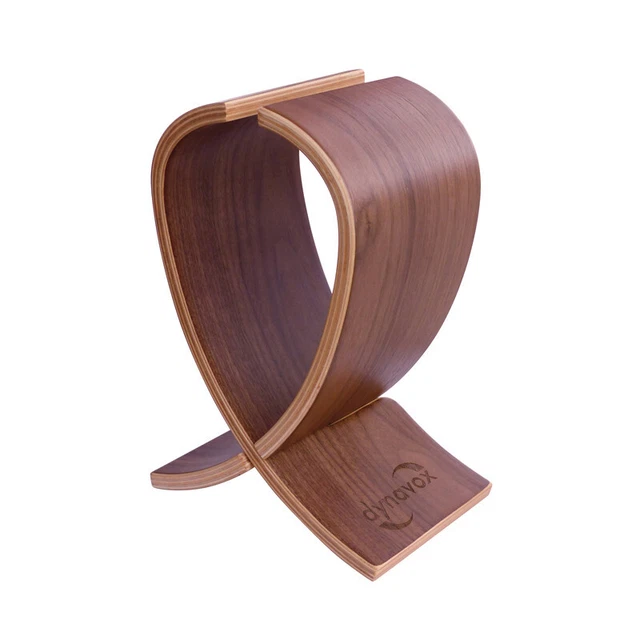 Supporto Per Cuffie In Legno Di Quercia Navaris - Stand Da Tavolo Con Avvolgicavo, 26x16x7,5 Cm - Foto 5