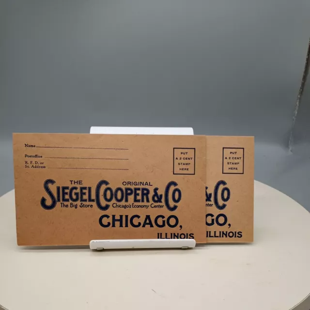 Vintage Siegal Cooper &CO Department Store  Mailing Envelopes Chicago Illinois