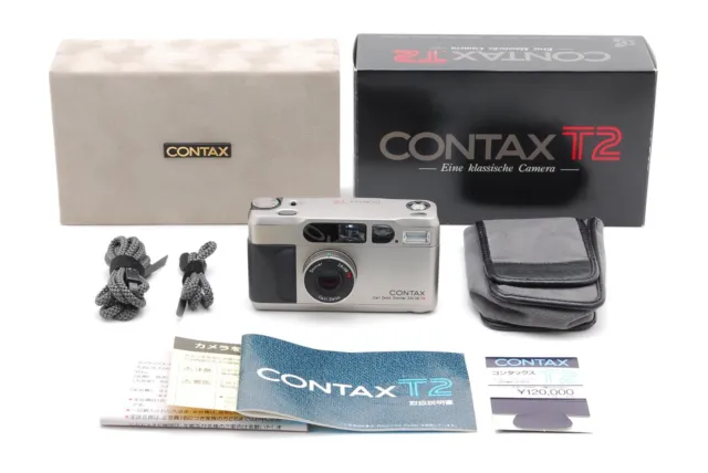 [Near MINT in Box] Contax T2 Titan Silver Point & Shoot Film Camera From JAPAN 2