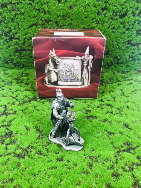 The Dragon Spell Dragon Crystal Wizard Pewter Figure Tudor Mint 3045 Myth Magic