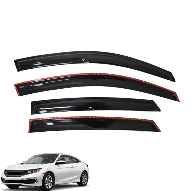 For 03-07 Honda Accord Mugen Style Window Visor 1.6MM Slim Smoke Vent Rain Shade