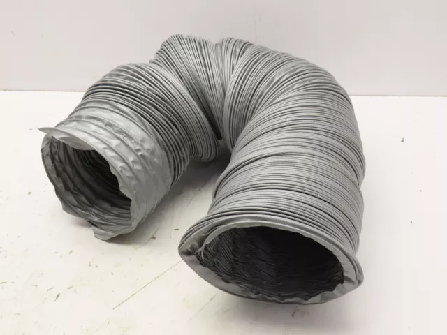 Duravent Flex-Flyte FF-VF 6" Dia 11' Grey Flexible Weld Fume Duct Exhaust Hose