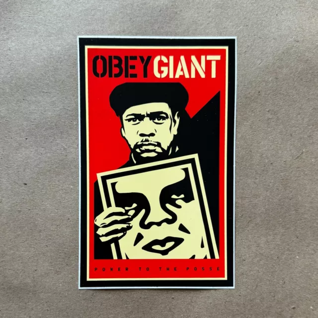 SHEPARD FAIREY NUBIAN Sign Vintage Limited Art Sticker Obey Giant 2000 ...