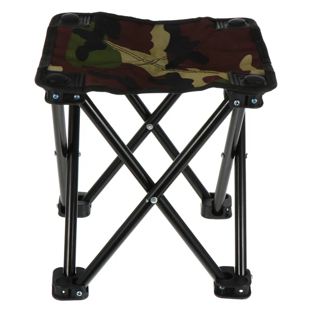 Tabouret Pliant Camping Pêche - Chaise Portable Léger 800g Charge 136 Kg + Sac De Transport - Idéal Pique-Nique Barbecue