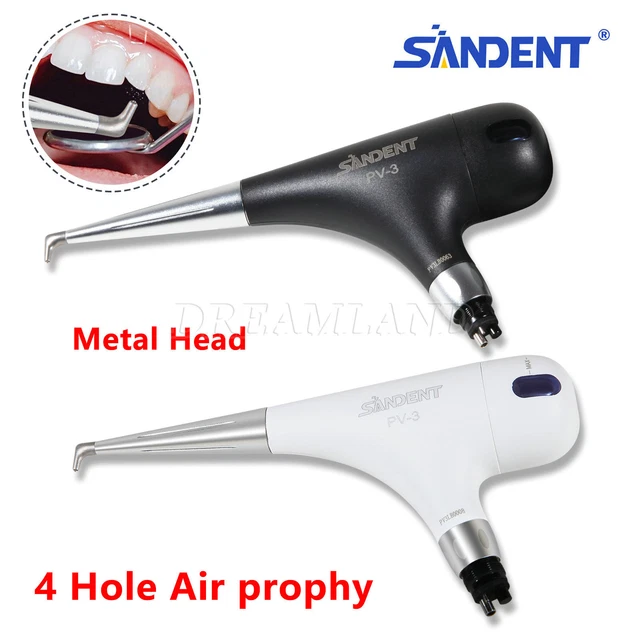 Dental Air Polisher Flow Teeth Polishing Handpiece Hygiene Prophy Jet 2H/4H cw