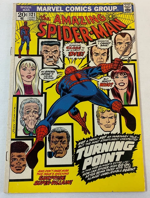 1973 Marvel AMAZING SPIDER-MAN #121 ~ higher side of mid-grade
