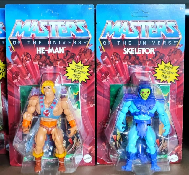 Mattel Masters of the Universe Origins Action Figure 2021 He-Man + Skeletor NEW