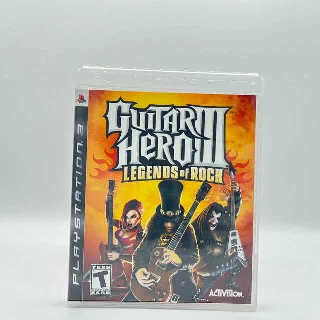 Guitar Hero 3 Legends of Rock III PS3 completa in scatola con manuale