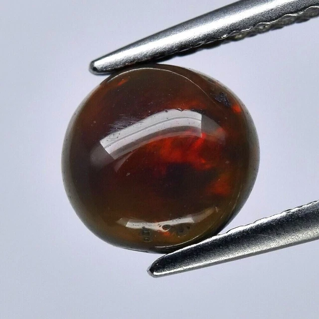 ★★ RARE !! OPALE NOIRE ET MULTICOLORE D'ETHIOPIE : 6.4 mm x 6.2 mm ★★ P307.129t