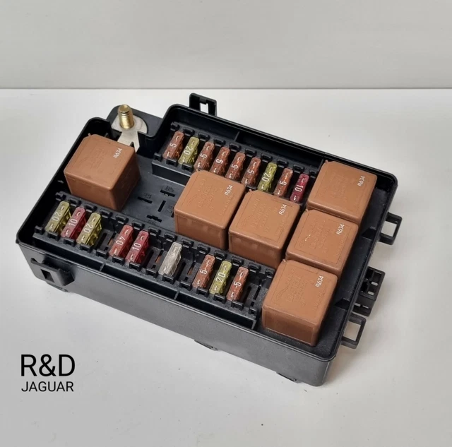 97-06 Jaguar XKR XK8 X100 Rear Trunk Fuse Box Relay Cover Lid GJA3892AA OEM