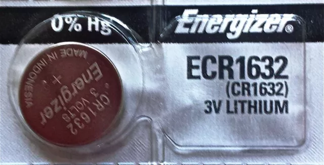 NEW FRESH ENERGIZER CR1632 ECR1632 1632 3V Lithium Coin Battery Expire 2025 USA