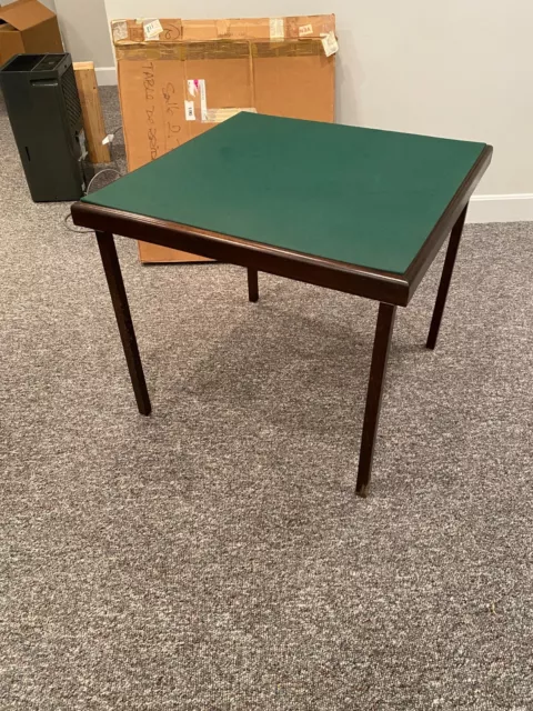 Vintage Bridge Table with Foldable Legs - Very Good Condition