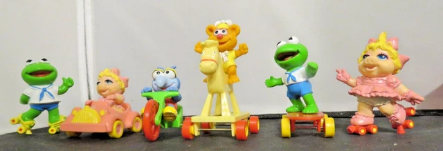 Vintage 1986 Muppet Bambini McDonald's Felice Pasto Giocattoli Completo Set Di 4