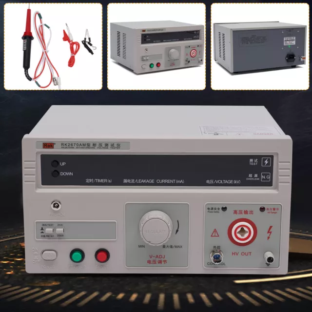 Withstand Hi-Pot Tester RK2670AM Power Withstand Pressure Tester Current 5KV AC