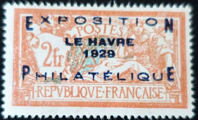 SIGNÉ CALVES - FRANCE TIMBRE EXPOSITION du HAVRE N°257A NEUF * MH