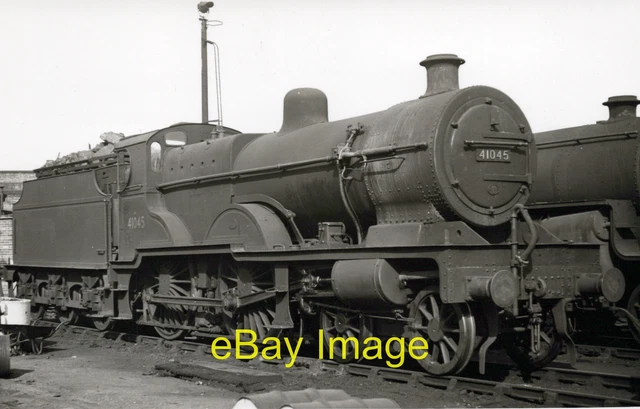 PHOTO RAILWAY ex LMS Compound 440 41045 unknown shed c1950's £3.50