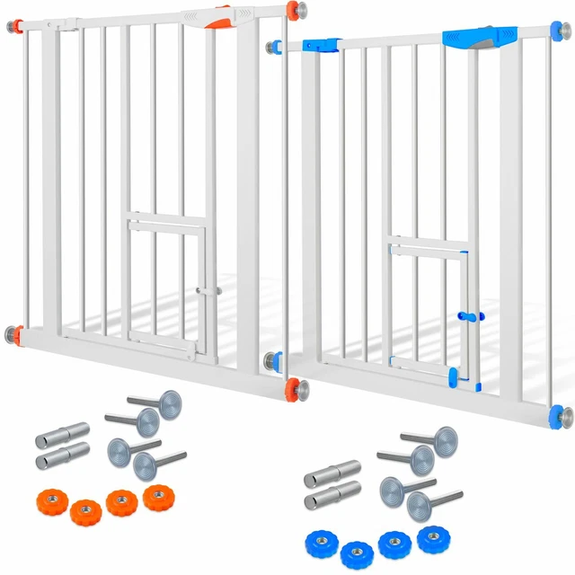 KIDIZ® Türschutzgitter Absperrgitter Treppengitter Kindergitter Baby Haustier
