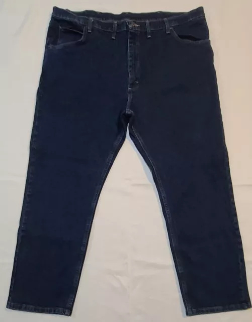 Wrangler Jeans Men's Size 44 × 30 Relaxed Fit Straight Leg Blue Denim (44×28)