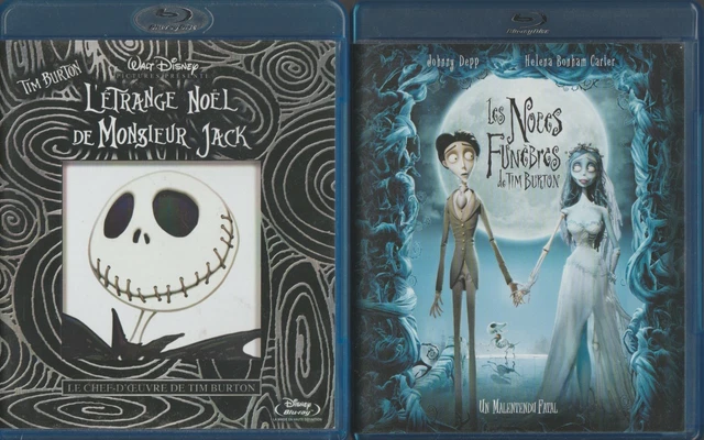 Tim Burton Lot De 2 Blu Ray L'etrange Noel De Monsieur Jack / Les Noces Funèbres