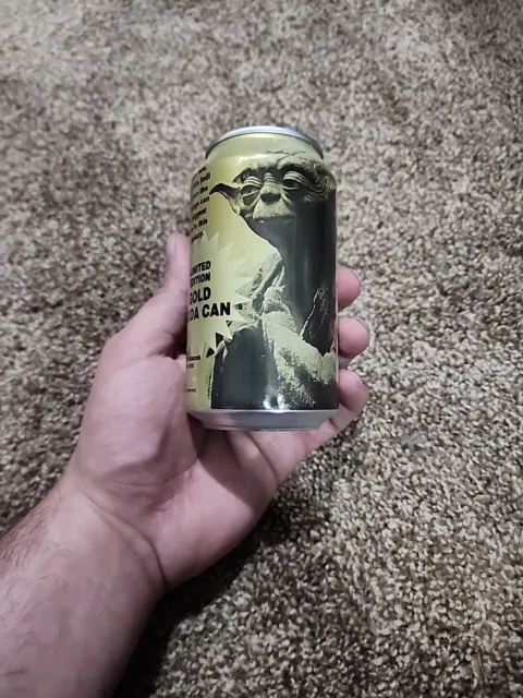 STAR WARS Episode 1, Gold Yoda Pepsi Can, Ltd. Edition,1999,Sealed-No Soda