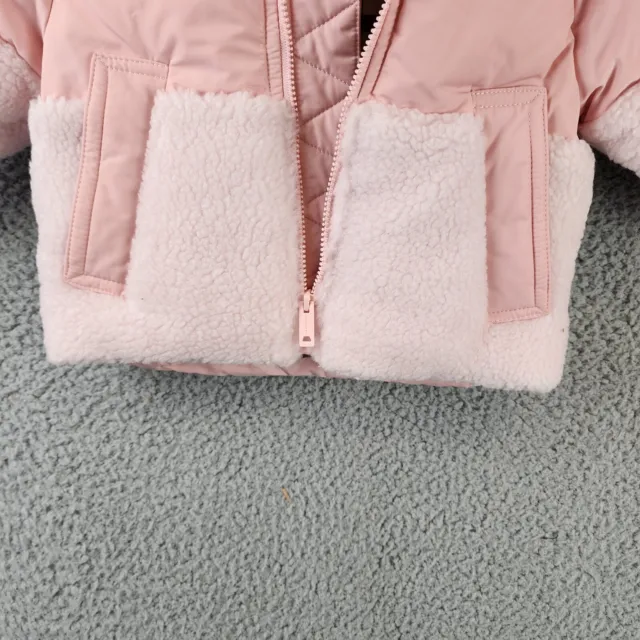 Burberry Hooded Calder Mixed Media Down Jacket Baby Girls 6M Light Blossom Pink 2