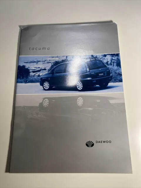 Daewoo Tacuma Car Sales Brochure Uk Market 2002 FREE POSTAGE