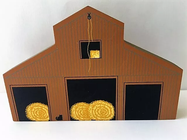 1992 Cat's Meow Southern Crib Barn Wood Cut Shelf Sitter American Barn Series