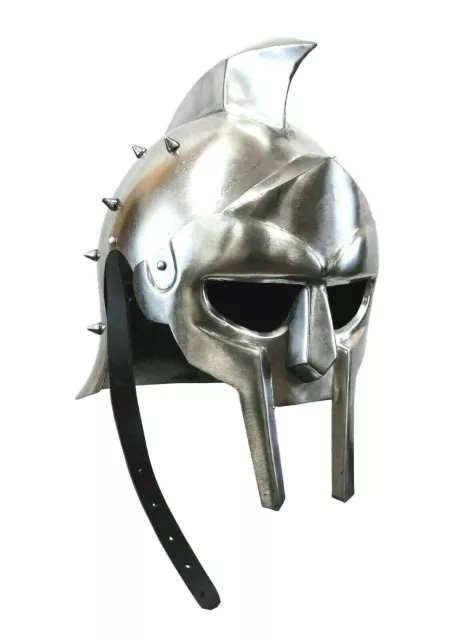 Réplica de casco de película de gladiador medieval, armadura de guerrero,...