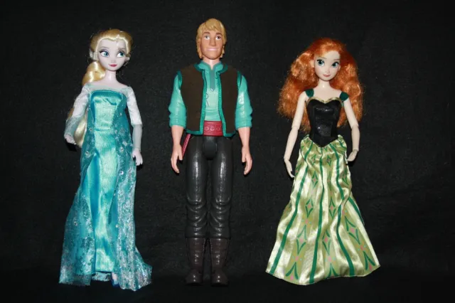 Disney Doll Frozen Bundle - Elsa, Anna, Kristoff & Sven - See Photos 2