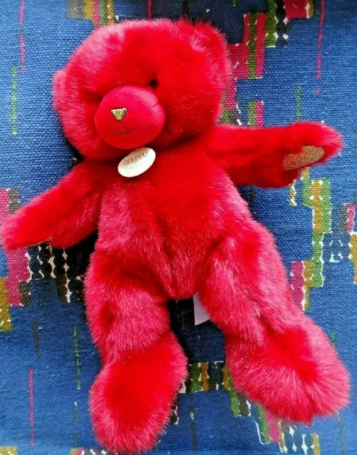 Ours en peluche rouge baiser- Collection - Doudou et compagnie