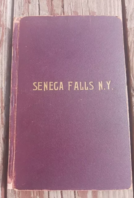 Original 1904 SENECA FALLS NY History  GRIP'S BOOK HC  Historical Souvenir 144